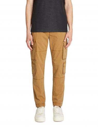 Pantalon cargo jogger - marron