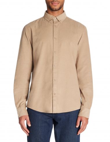 Chemise en velours - beige