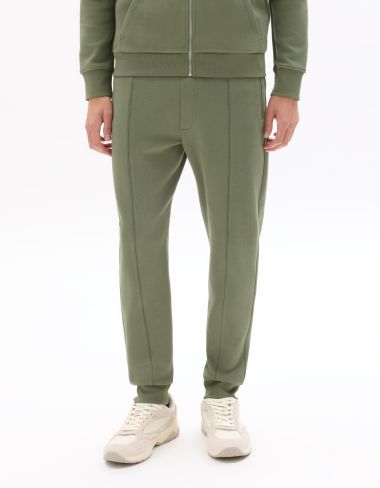 Pantalon de jogging regular maille piqué - vert