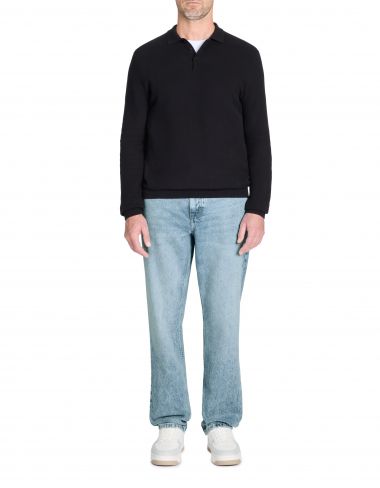 Jean loose 100% coton c75 - bleu clair