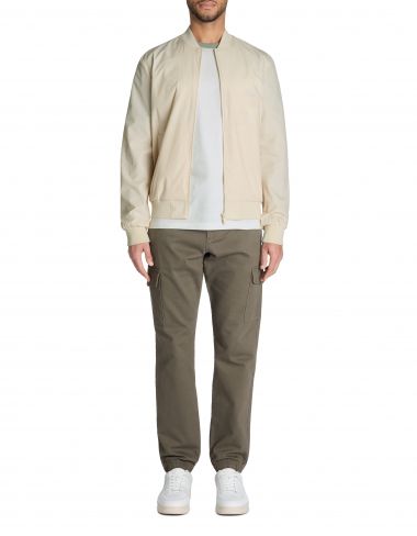 Bomber col bomber - écru