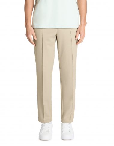 Pantalon straight stretch - beige
