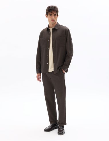 P.05 Pantalon 24H slim stretch 7/8e - marron clair