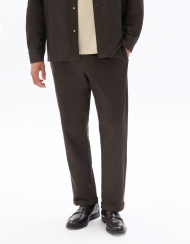 P.05 Pantalon 24H slim stretch 7/8e - marron clair