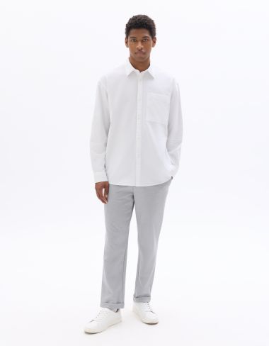 Pantalon 24H slim stretch 7/8e - gris clair