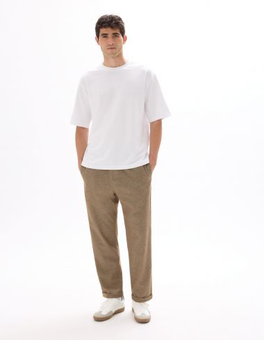 Pantalon 24H slim stretch - marron clair