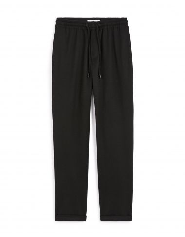 Pantalon slim coton stretch - noir