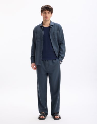 Débardeur slim 100% coton stretch - marine