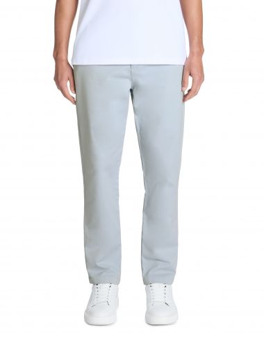 Chino slim 100% coton stretch - bleu clair