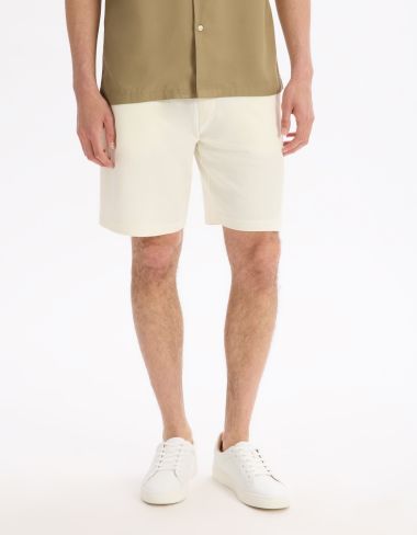Bermuda coton mélangé - beige