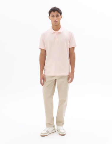 Polo piqué regular 100% coton - rose clair