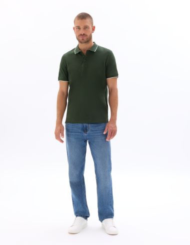 PO.02 Polo piqué regular 100% coton - vert fôret