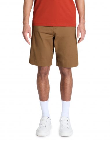 Bermuda 100% coton stretch - marron