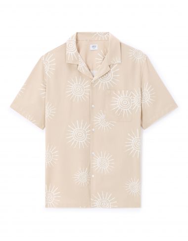 Chemisette regular en viscose - beige