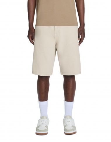 Bermuda baggy en jean - beige