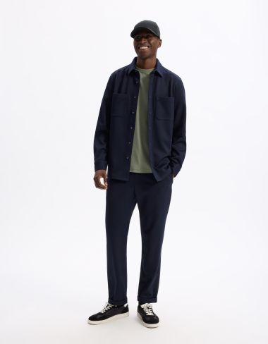 T-shirt oversize col rond - kaki