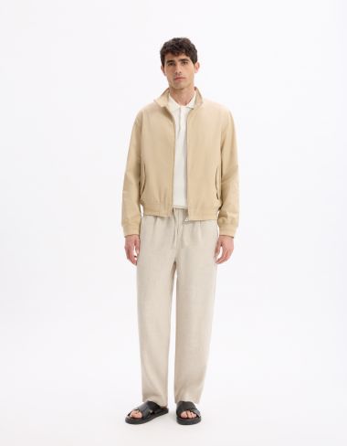 Pantalon loose 100% lin - naturel