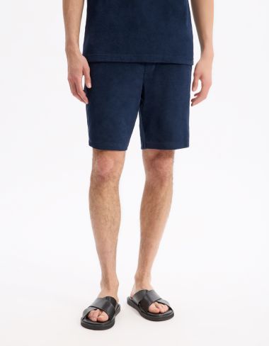 Bermuda 100% coton - marine