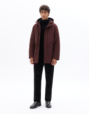 Parka Drycore à capuche déperlante - bordeaux