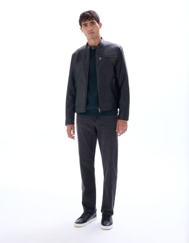 Blouson biker - noir