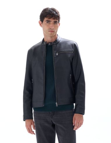 Blouson biker - noir