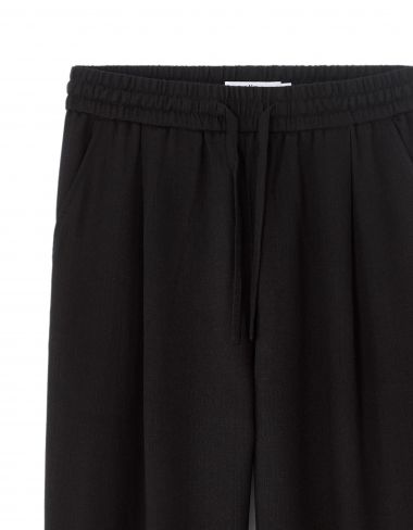 Pantalon loose texturé - noir