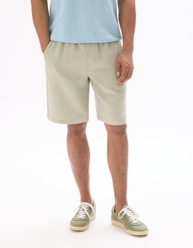 Bermuda TENCEL™ Lyocell et lin mélangé - vert sauge