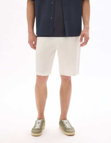 Bermuda TENCEL™ Lyocell et lin mélangé - écru