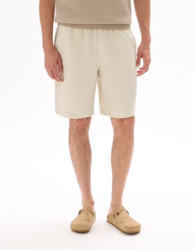 Bermuda TENCEL™ Lyocell et lin mélangé - beige