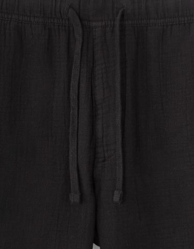 Bermuda 100% gaze de coton - noir