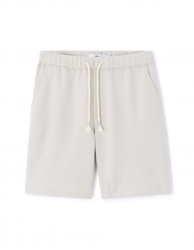 Bermuda piqué stretch - gris