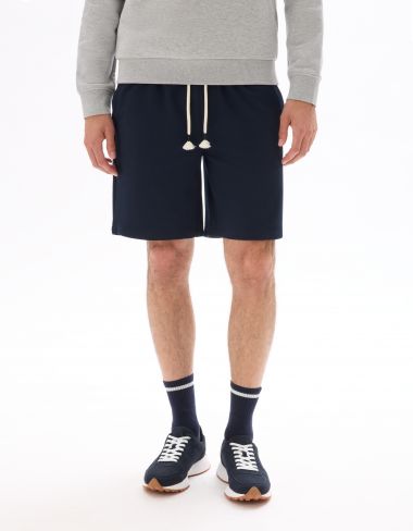 Bermuda piqué stretch - marine