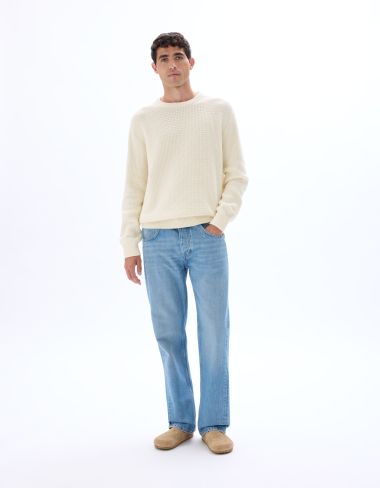Jean flare coton TENCEL™ Lyocell - stone