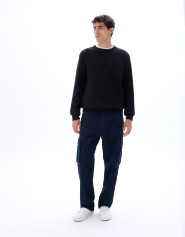 Jean cargo 100% coton - brut