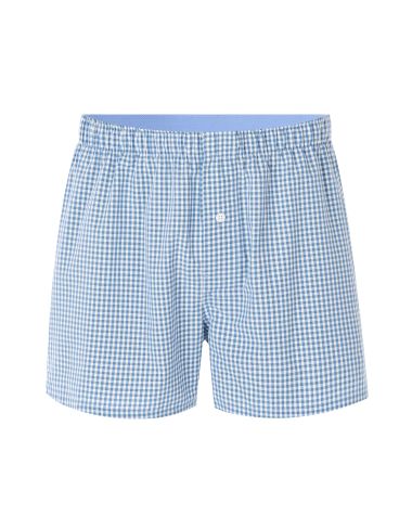 Caleçon 100% coton à carreaux vichy - bleu