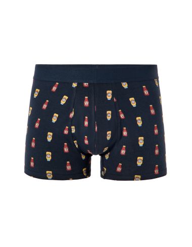 Boxer à motifs ketchup - bleu