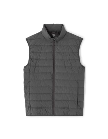 Doudoune light en duvet sans manches - gris foncé