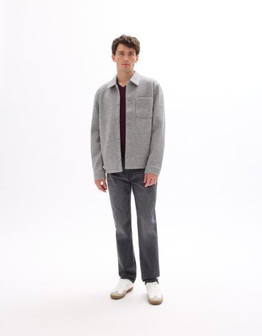 Veste maille non doublé - gris