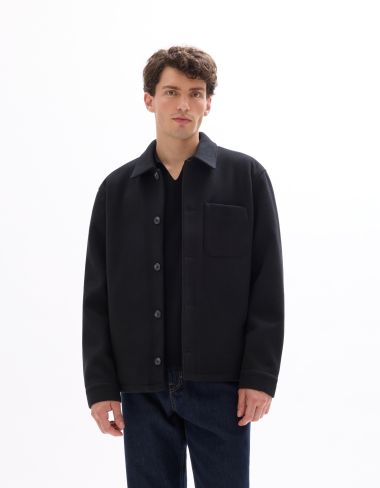 Veste Woolness en laine mélangé non doublé- noir