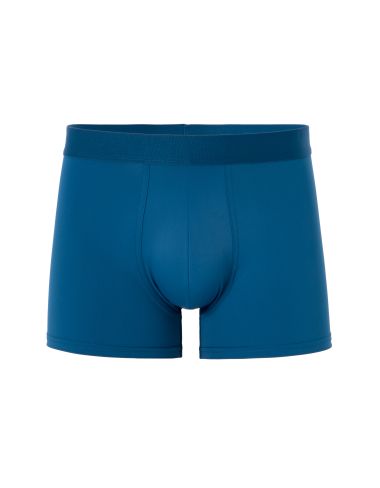 Boxer en microfibre uni - pétrole foncé