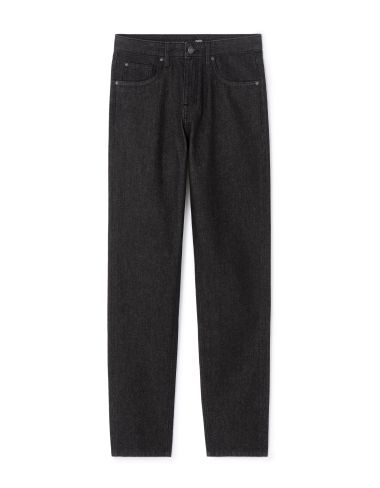 Jean loose 100% coton - brut noir