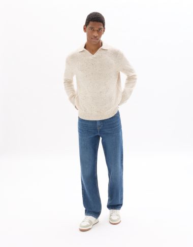 Jean C.95 loose coton stretch 3 longueurs - bleu délavé