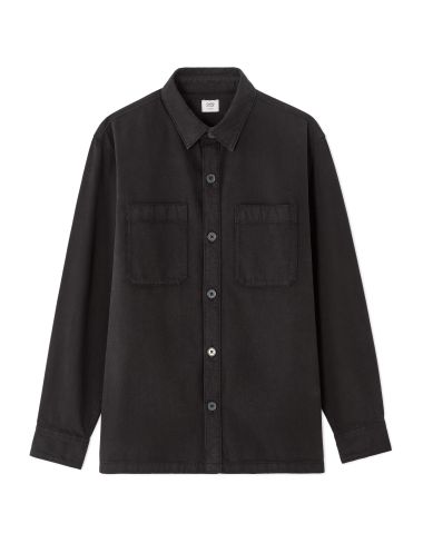 Surchemise teinte en pièce 100% coton - noir
