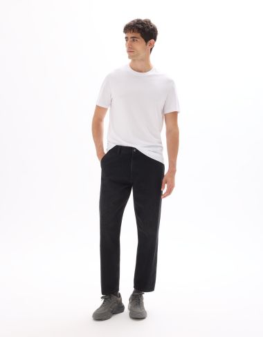 Jean relax 100% coton - noir