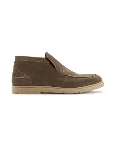 Bottines en cuir - taupe