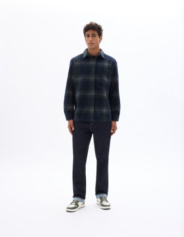 Surchemise à carreaux - marine