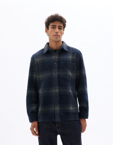 Surchemise à carreaux - marine