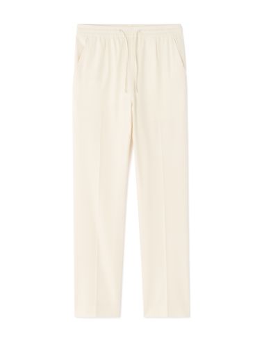 Pantalon 24H straight stretch 7/8ème - écru