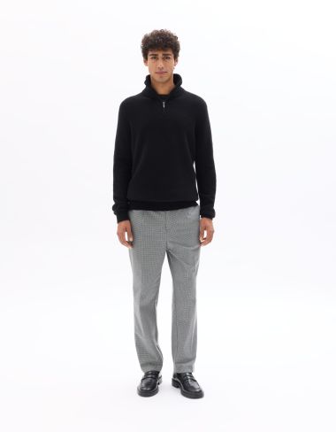 Pantalon 24H straight pied de puce - gris