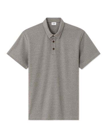 Polo regular en jersey - écru
